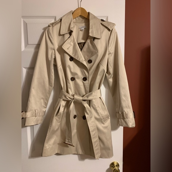 QVC Joan Rivers Classic Trench Raincoat Size Small - Picture 6 of 8